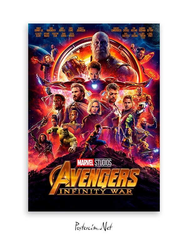 avenger infinity war film poster satın al
