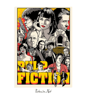 pulp fiction Draw poster