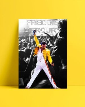 Freddie Mercury BW posteri