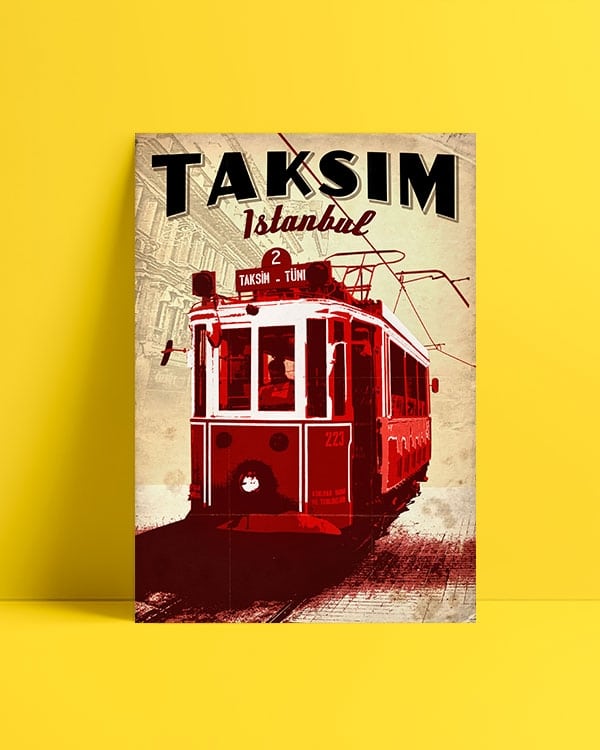 Taksim Tramvay Posteri