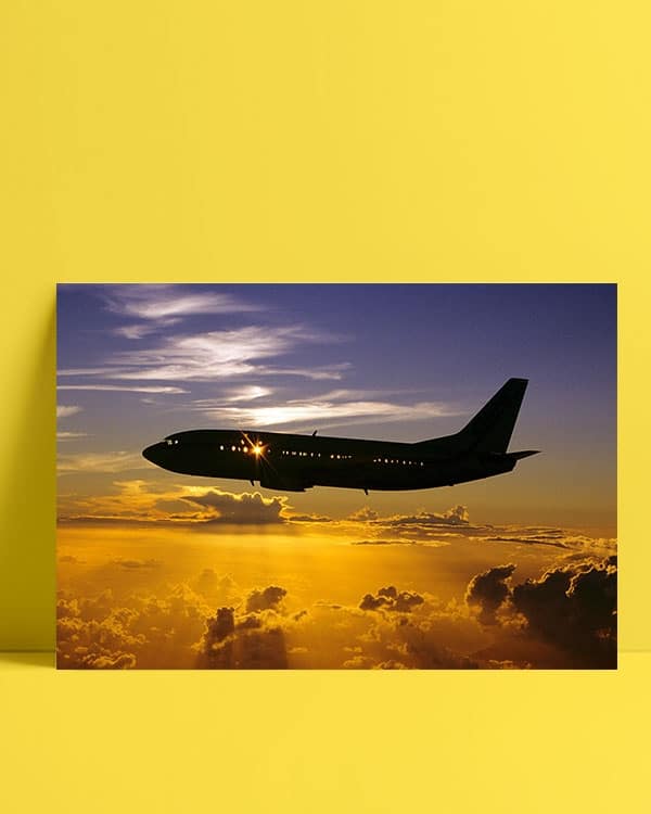 Uçak Günbatımı Posteri al