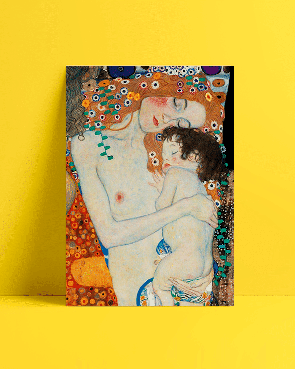 Gustav Klimt anne ve çocuk afiş
