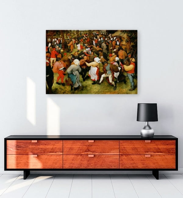 Pieter Bruegel The Wedding Dance kanvas tablo