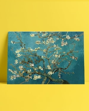 Van Gogh çiçek açan badem ağacı afiş