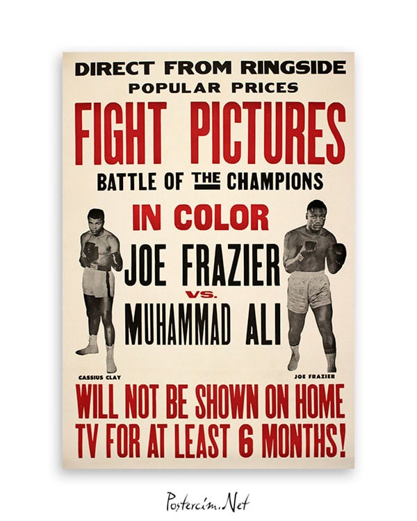Muhammed Ali Joe Frazier Poster