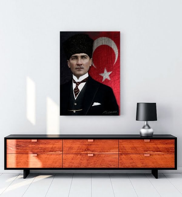 Atatürk Kalpaklı Tablo