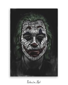 Joker 2019 Poster - Tipografi afişi