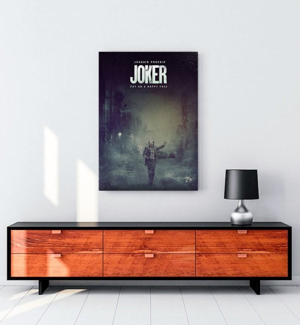 Joker 2019 Poster - Dark kanvas tablo
