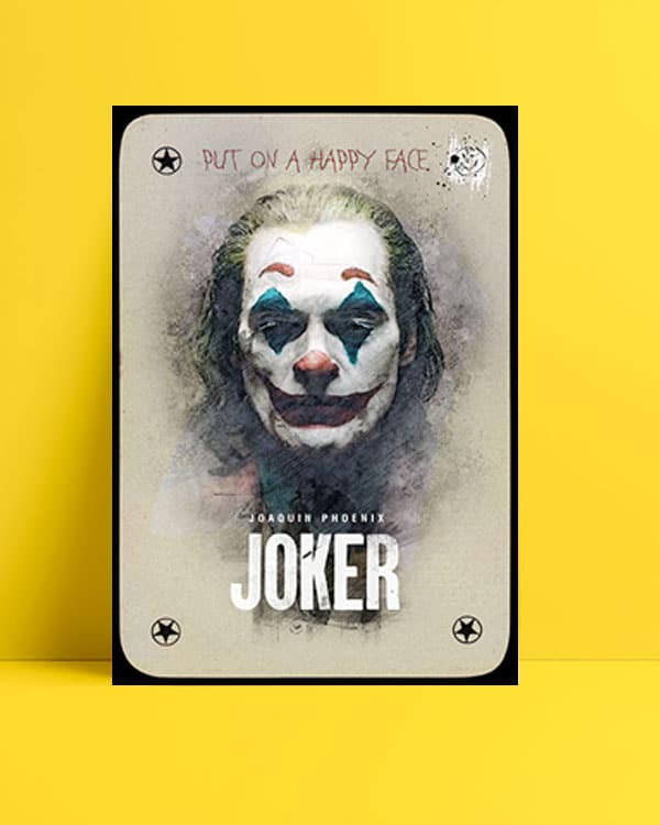 Joker 2019 Poster - Kart posteri