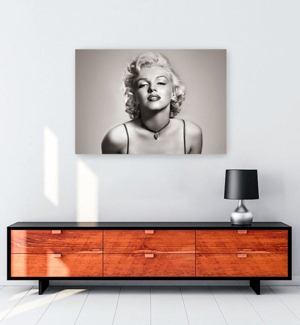 Marilyn Monroe - Sepya kanvas tablo