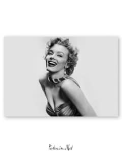 Marilyn Monroe - Siyah Beyaz afişi