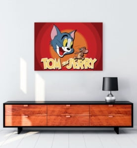Tom ve Jerry kanvas tablo
