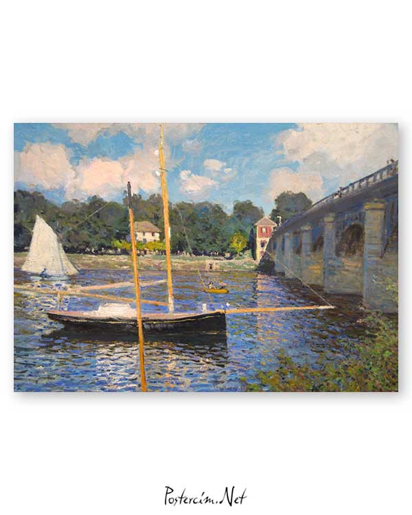 Claude Monet - Argenteuil Köprüsü posteri