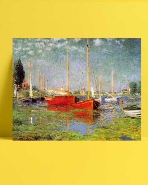 Claude Monet - Argenteuil’de Gezi Tekneleri afişi