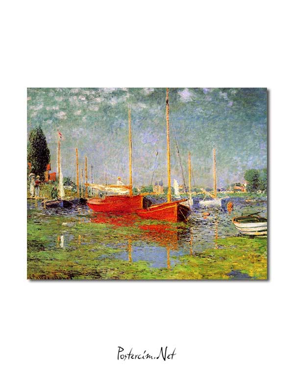 Claude Monet - Argenteuil’de Gezi Tekneleri posteri
