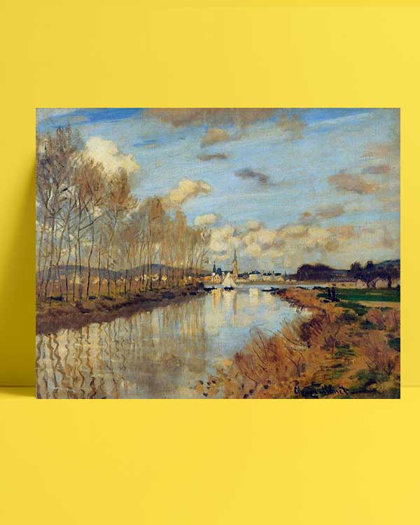 Claude Monet - Argenteuil’de Seine Nehri’nin Küçük Bir Kolu afişi