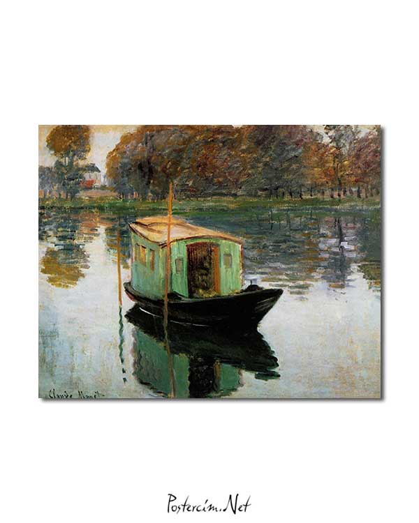 Claude Monet - Atölye Tekne afişi
