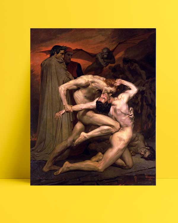 William-Adolphe Bouguereau - Dante ve Virgil Cehennemde afişi