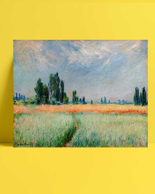 Claude Monet - Buğday Tarlası afişi