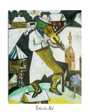 Marc Chagall - Kemancı posteri