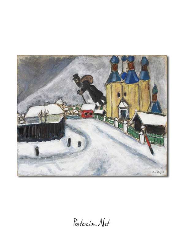 Marc Chagall - Vitebsk Üzerinde posteri