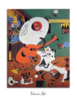 Joan Miró - Hollanda İç Mekan posteri
