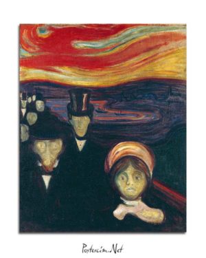 Edvard Munch - Kaygı posteri