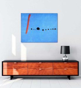 Joan Miró - Mavi II kanvas tablo