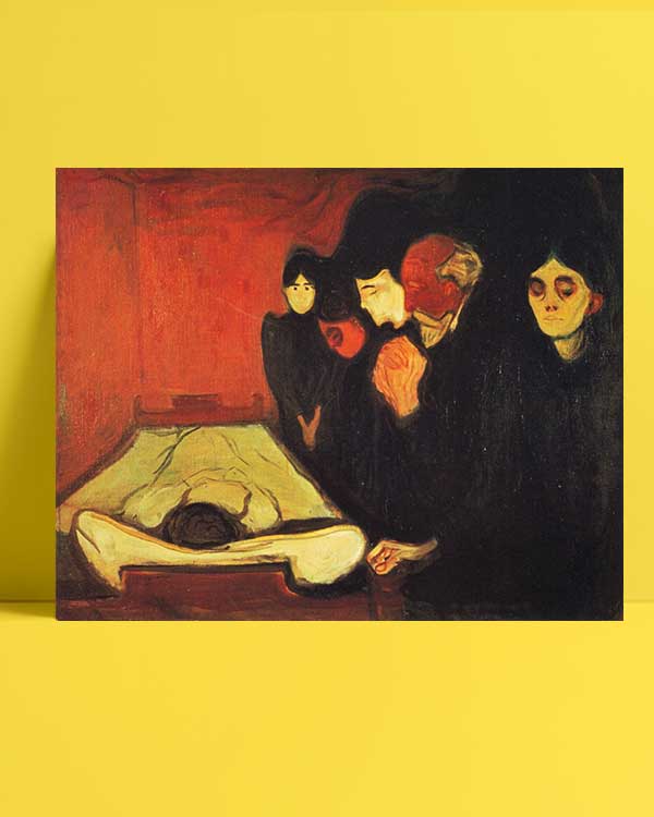 Edvard Munch - ölüm döşeğinde afişi