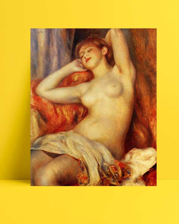 Pierre Auguste Renoir - Uyuyan Kadın afişi