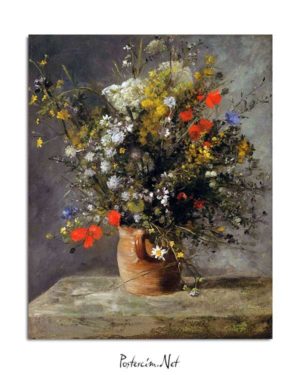 Pierre Auguste Renoir - Vazodaki Çiçekler posteri