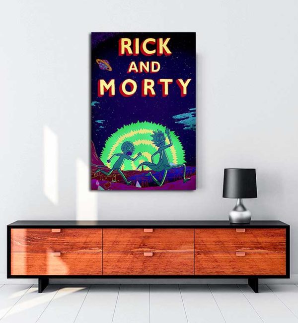 Rick and Morty kanvas tablo