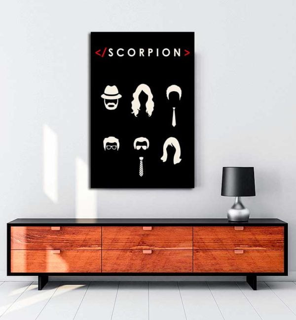 Scorpion kanvas tablo