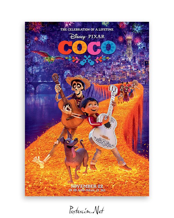 Coco kanvas tablo afiş