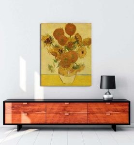 Vincent van Gogh - Bir Vazoda On Beş Çiçek kanvas tablo