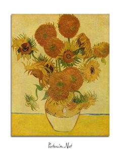 Vincent van Gogh - Bir Vazoda On Beş Çiçek posteri
