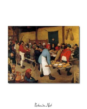 Pieter Brueghel - Köy Düğünü posteri