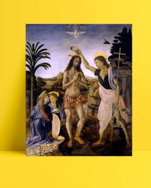 Leonardo Da Vinci - İsa’nın Vaftizi afişi