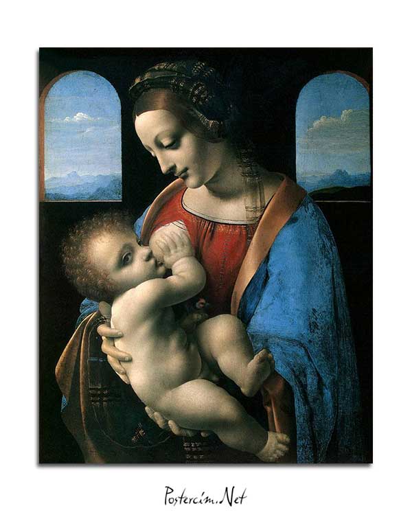 Leonardo Da Vinci - Meryem Ana ve Çocuk posteri