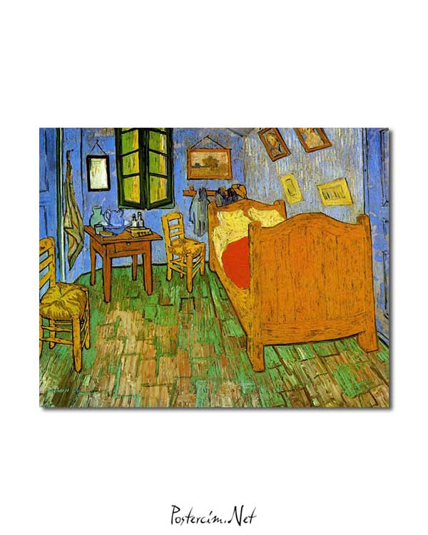 van Gogh Gogh�un Arles’teki Yatak Odası posteri, afişi ve kanvas tablo al
