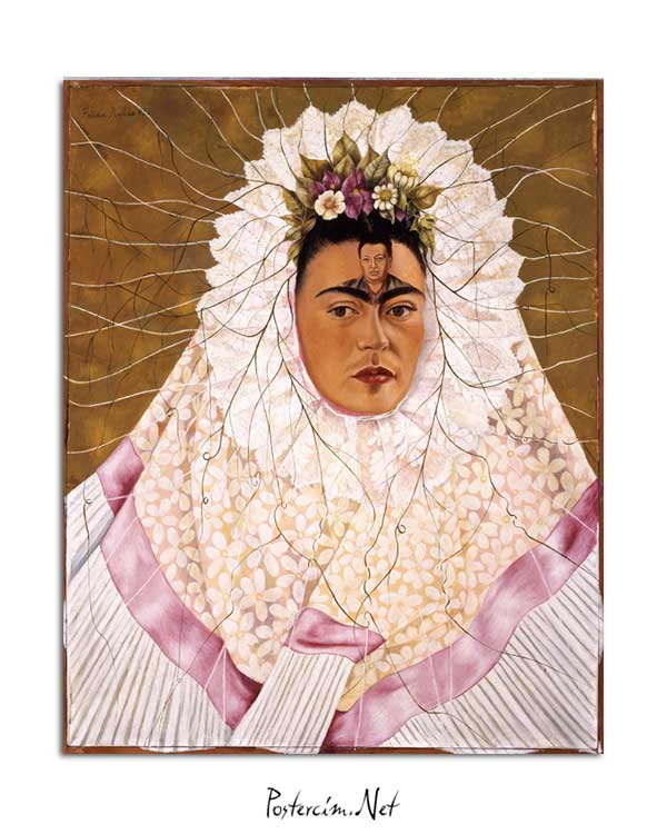 Frida Kahlo - Diego'yu düşünmek posteri