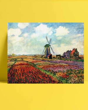 Claude Monet - Hollanda’da Lale Tarlası afişi