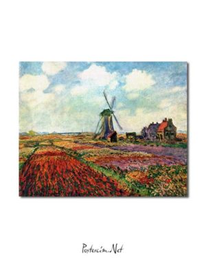 Claude Monet - Hollanda’da Lale Tarlası posteri
