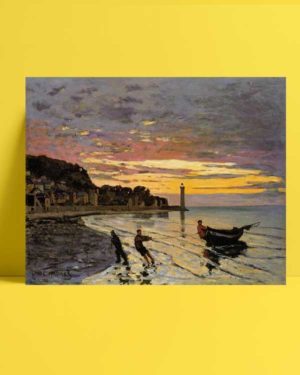 Claude Monet - Honfleur’da Bir Tekne afişi