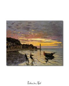 Claude Monet - Honfleur’da Bir Tekne posteri