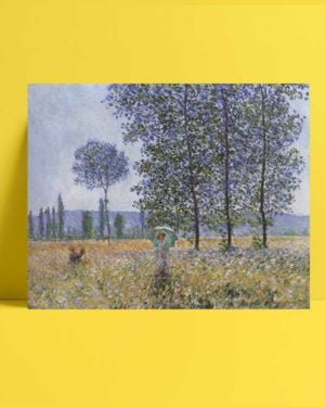Claude Monet - Kavaklar Altında Günışığının Etkisi afişi