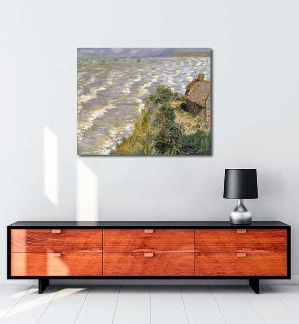 Claude Monet - Pourville’de Medcezir kanvas tablo