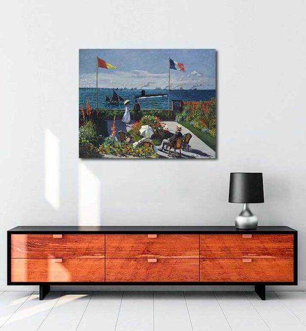 Claude Monet - Sainte Adresse’de Teras kanvas tablo
