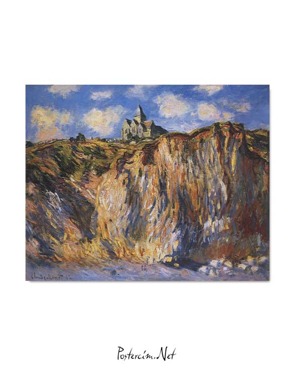 Claude Monet - Varangeville Kilisesi posteri