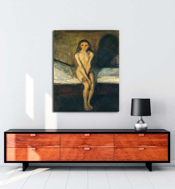 Edvard Munch - Ergenlik kanvas tablo
